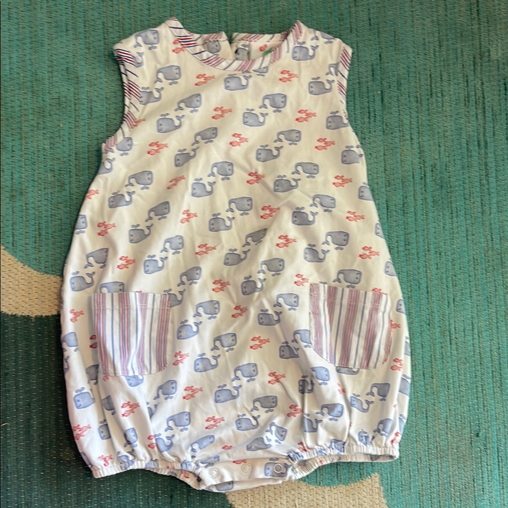 Blue and Red print Bubble suit